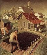 Town Spring Grant Wood